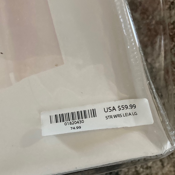 Spirit Star Wars Princess Leia Costume w/ Belt and Wig,Adult size large (12-14) - Picture 7 of 13